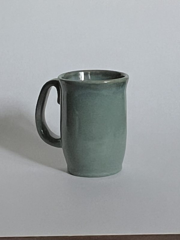 Dragonfly Clay Creations, Pottery Studio, Cornwall, Ontario, Pottery Stoneware, Ceramic Mug with Blue Heart