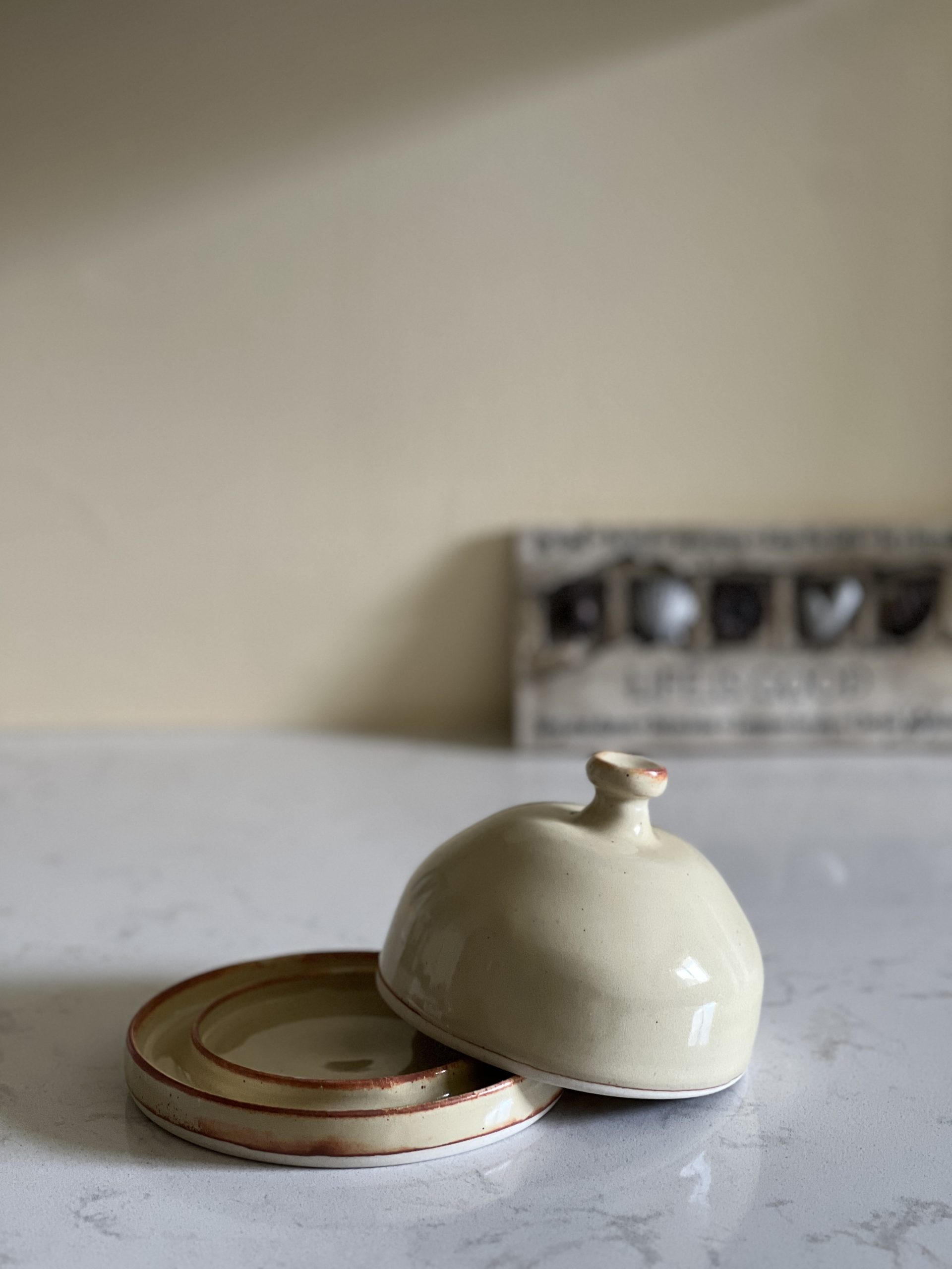 Dragonfly Clay Creations, Pottery Studio, Cornwall, Ontario, Pottery Stoneware, Butter Dish