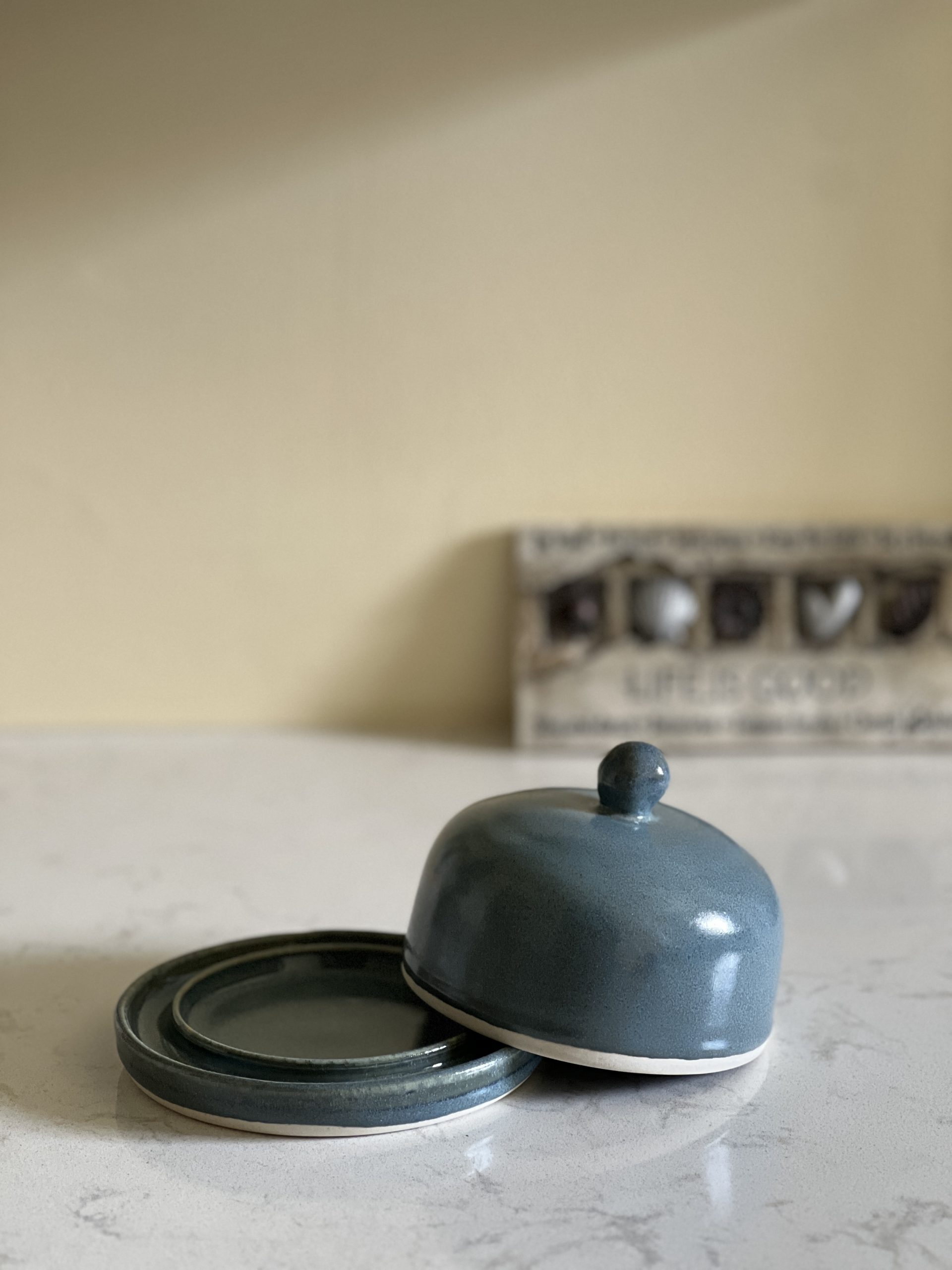 Dragonfly Clay Creations, Pottery Studio, Cornwall, Ontario, Pottery Stoneware, Butter Dish