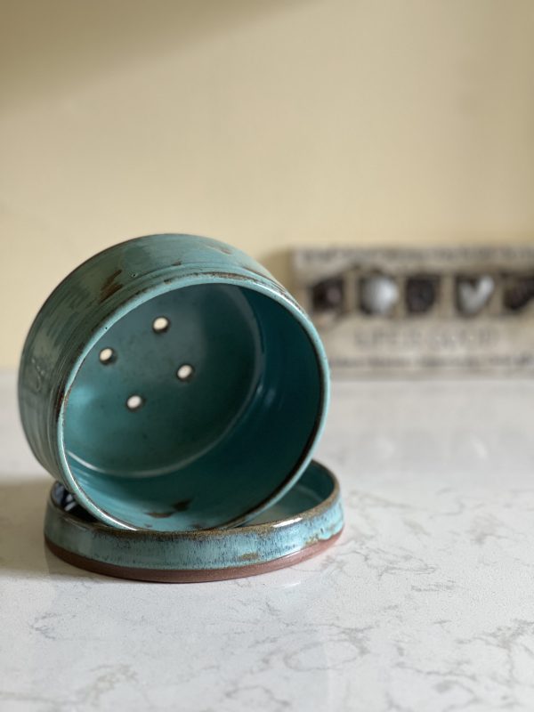 Dragonfly Clay Creations, Pottery Studio, Cornwall, Ontario, Pottery Stoneware, Planter with Drainage Tray, Handmade