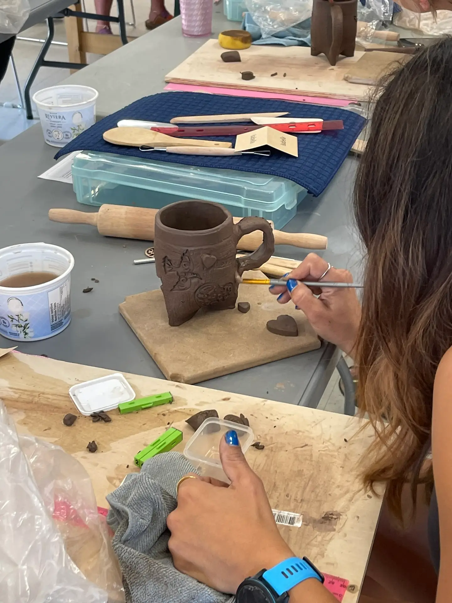 Pottery Workshop, Tripod Mug, Cornwall, Ontario, Dragonfly Clay Creations